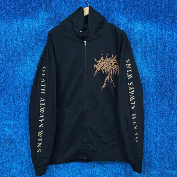 Cattle Decapitation Death Atlas Album Band Zip-Up Hoodie XL - Picture 3 of 4